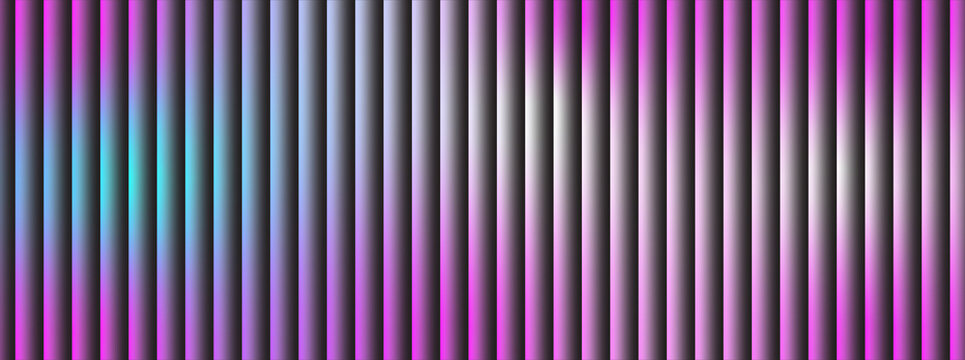 Abstract background featuring vertical parallel lines with a vibrant gradient of purple and teal colors creating a modern geometric texture