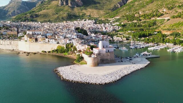 town of Castellammare del Golfo, Sicily Italy