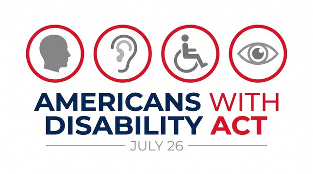 Americans with disability act celebration logo