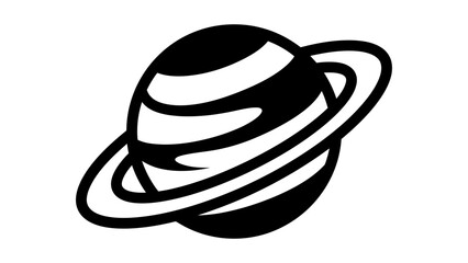 Saturn Planet Vector Icon © jae