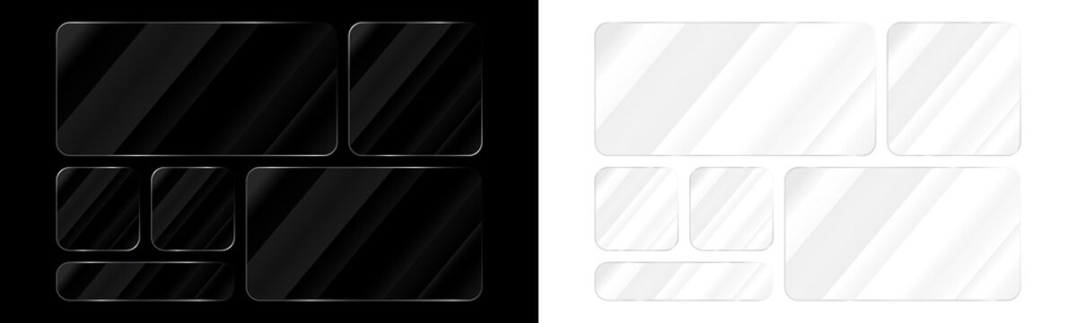 Transparent glass crack effect overlay with diagonal lines for modern grunge design and photo editing projects