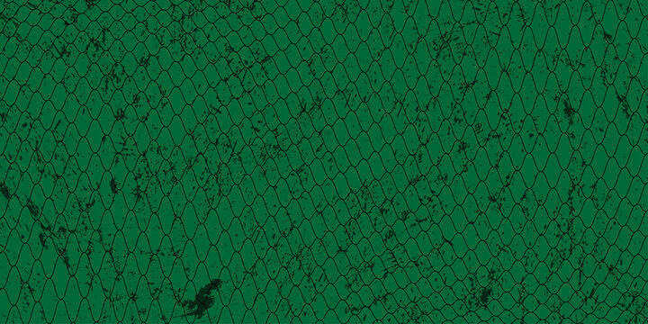 PrintA closeup shot of a metal mesh fence, net iron metal for background and texture, Green mesh fence with attached green privacy screen fabric, providing visual cover and wind protection