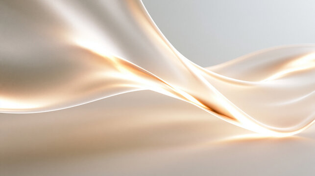 Abstract Elegant Silk Wave Background for Skincare and Luxury Branding