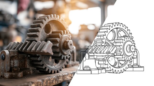 Industrial Gears in Motion: A Detailed Look at Mechanisms
