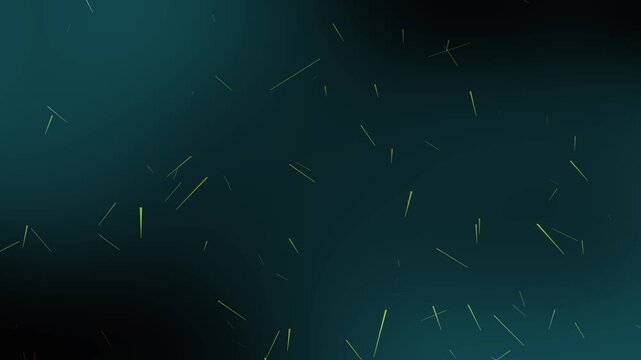 Dark teal abstract background with small glowing line particles floating smoothly in a seamless motion-loop animation.