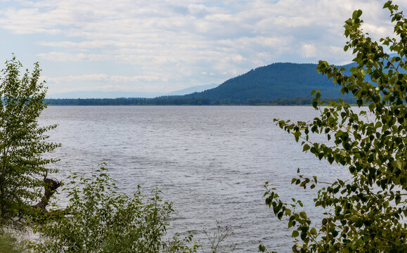 Beautiful Salmon Lake in Montana along Highway 83