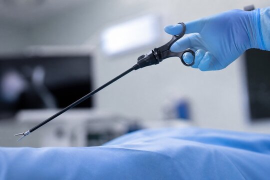 Laparoscopic Instrument in a Sterile Operating Room