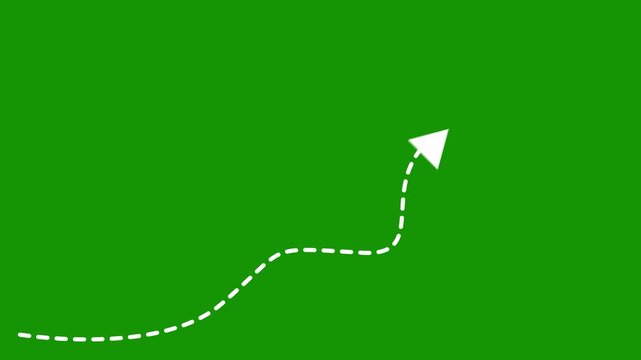 Sketch Curved Arrow Motion Graphics