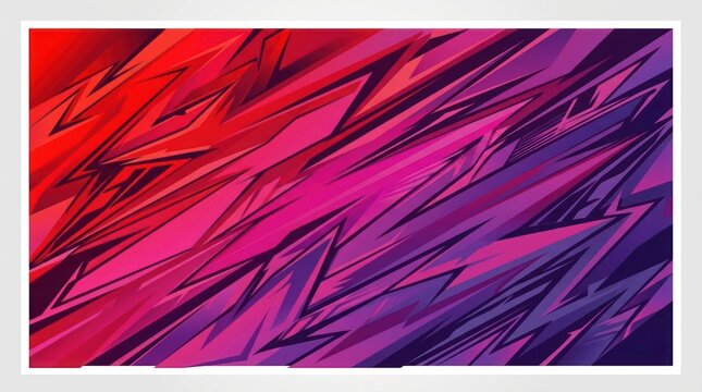 Dynamic red and purple diagonal abstract sharp lines.