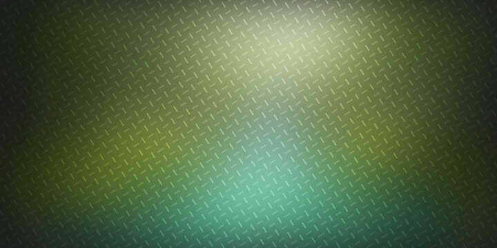 Abstract green background with diagonal dash line pattern and light glow.