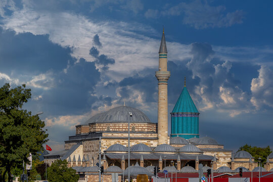 Mevlana Celaddiin-i Rumi Mosque and Tomb in Konya, Turkey