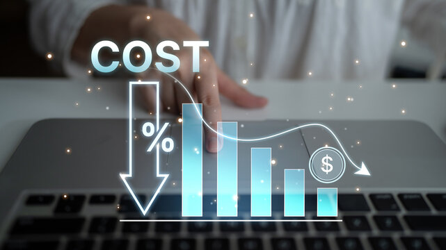 Cost reduction and cost saving through digital transformation, business cost optimization, operational cost reduction, financial saving, and resource efficiency strategies for business success. Spline