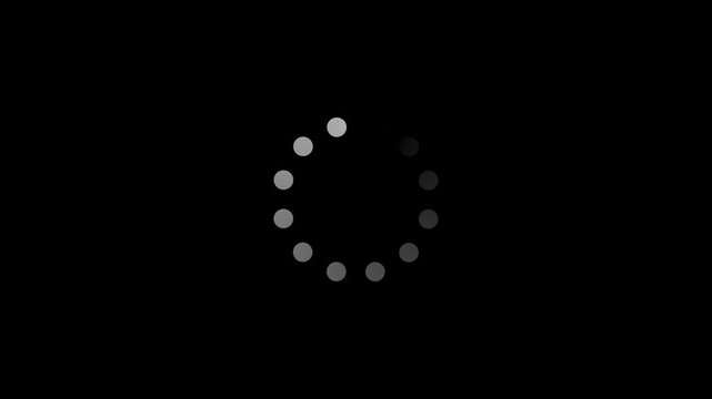 Loading - circle Modern loading animation. Circular loading indicator, loading and buffering Spinner Loop icon animation looped.