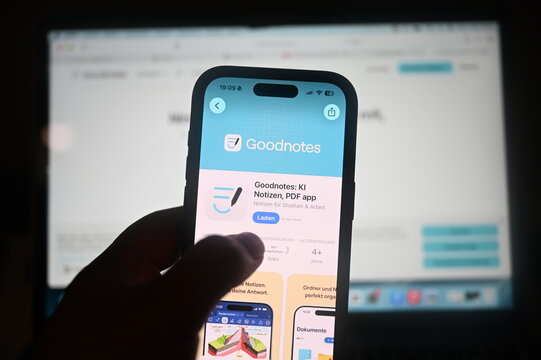 Germany - August 2,2026: Goodnotes App on phone