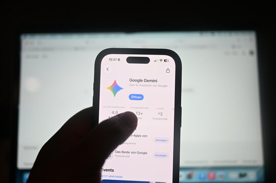 Germany - August 10, 2026: Gemini App on phone