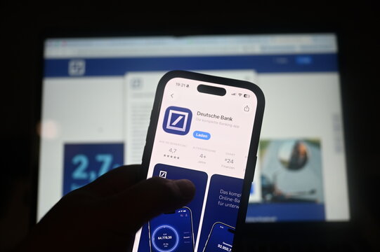 Germany - August 1,2026: Deutschebank app on phone