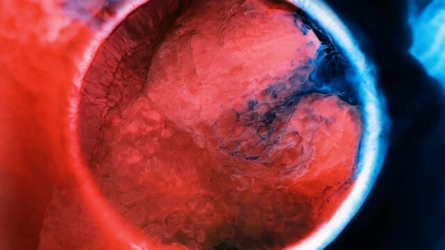 Mixing different colored alcohol inks to create unique patterns in art