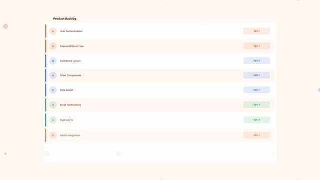 Orang Backlog Refinement Sprint Planning Flat Design Loop