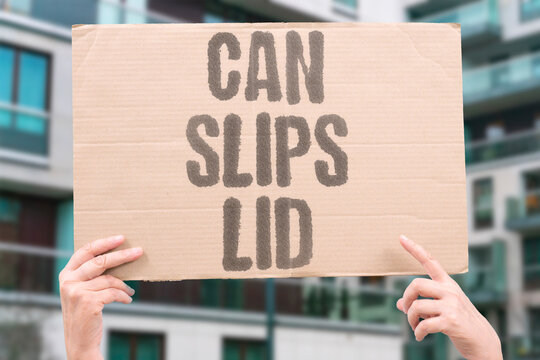 "Can Slips Lid" The can opener slips when the lid is almost fully cut. CAN. SLIPS. LID. OPENER. ALMOST.