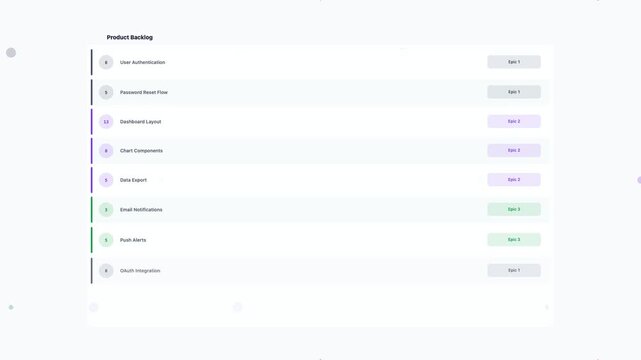 Slate Backlog Refinement Sprint Planning Flat Design Loop