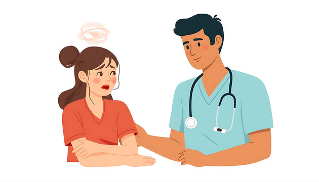 Doctor Comforting Sick Patient