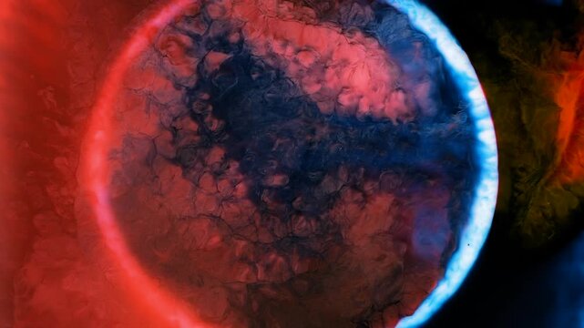 Mixing colorful alcohol inks for art creation