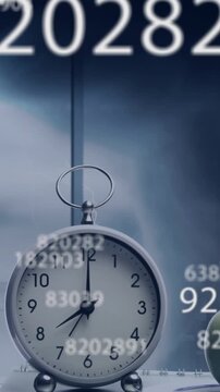 Animation of growing numbers over school items in class