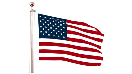 Fototapeta premium A striking depiction of the american flag waving proudly symbolizing freedom unity and the enduring spirit of the united states of america