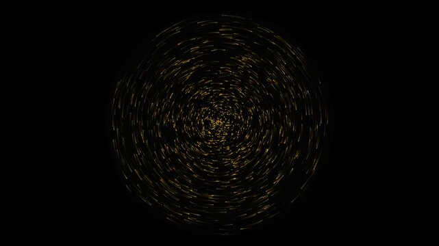 Abstract Gilded Event Horizon Seamless Loop