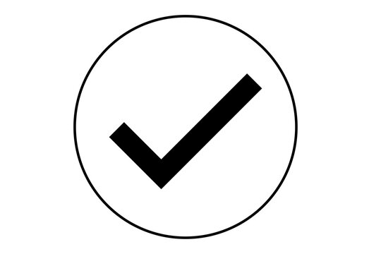 black verified success check mark sign png transparent background