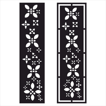 Abstract Organic Leaf Silhouette CNC Panel for Privacy Screens