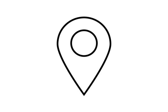 black map location pointer icon png file transparent background