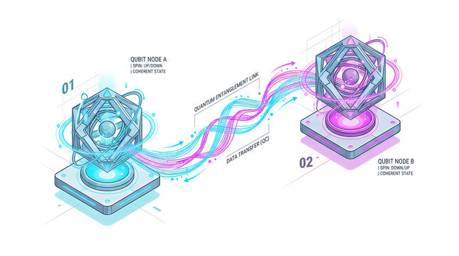 3d mechanical parts connected with a flexible pipe in blue and pink