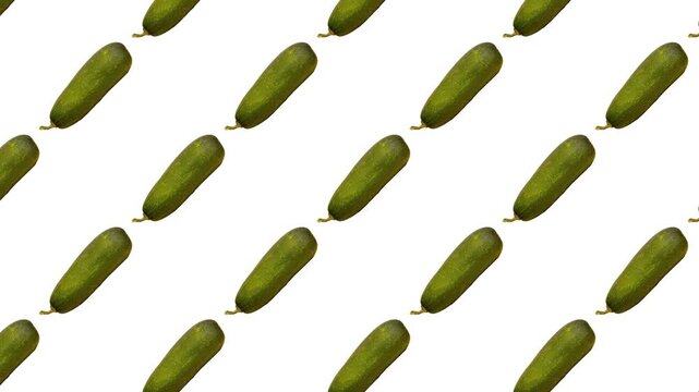 ripe squash on a white background, harvest from the garden, background, pattern zucchini