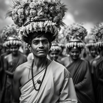 Happy Onam Celebration with Traditional Indian Culture and Festive Symbolism