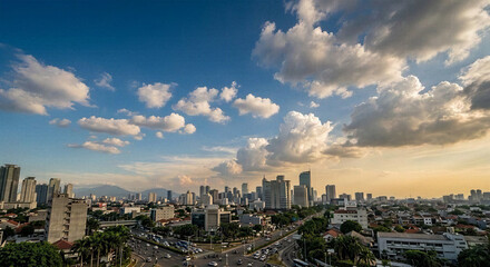 Fototapeta premium Jakrta city skyline