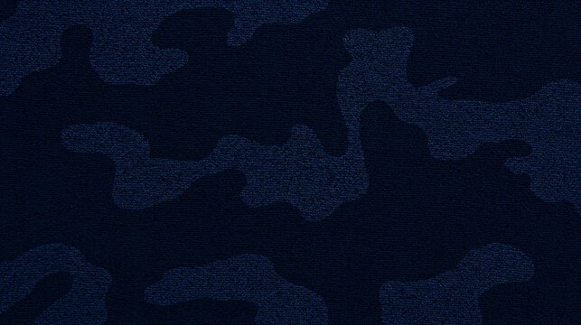 Abstract dark blue textured fabric background with subtle wave pattern background material close-up creative