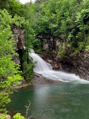 waterfall in the forest © Kaylie