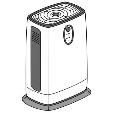 Modern air purifier machine for clean home indoor environment