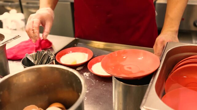 Street food vendor preparing boiled eggs at a Singapore tea house, highlighting traditional Asian food preparation and popular egg dishes associated with Hong Kong, Malaysia and Southeast Asian cuisin