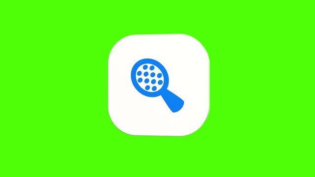 3D animated comb hair brush icon on a white rounded card with a green screen background. Smooth loop motion, perfect for mobile app UI, hair care salon, and video editing elements. 