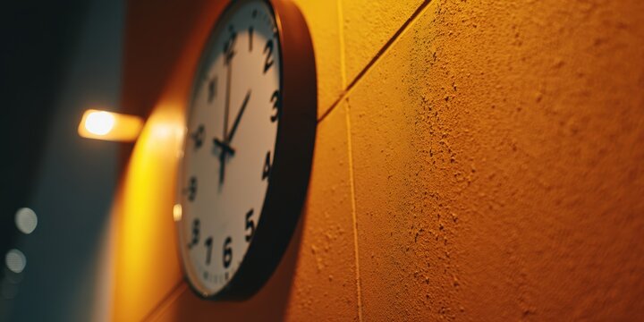 Text about recovery time objective displayed on an orange wall
