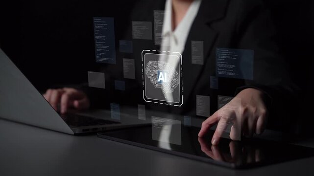 AI Assistant Brain Processor with LLM Technology, Big Data, Machine Learning, Generative AI for Business Support, Future Agentic AI Technology and Artificial Intelligence Prompt Engineering. Muxer