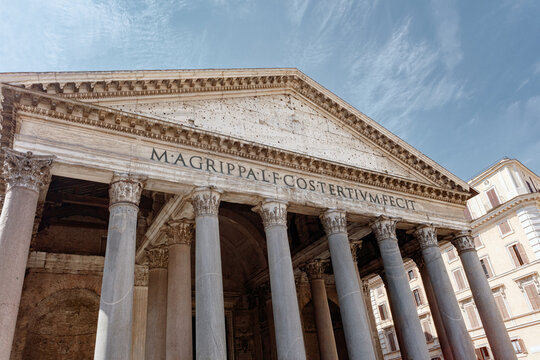 Ancient Pantheon Temple in Rome