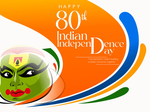 vector illustration of 15th August India Happy Independence Day. 