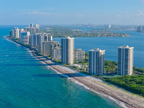 ocean aerial view of Singer Island