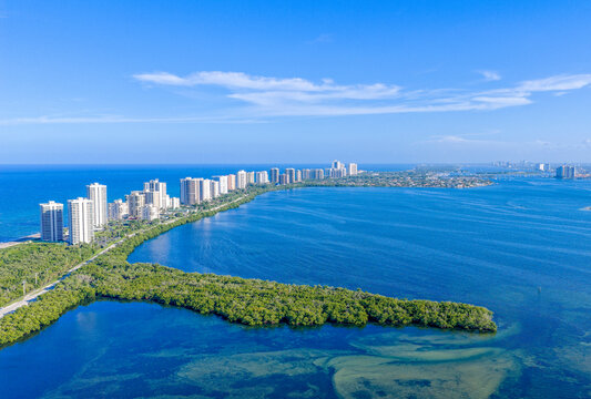 aerial view of Singer Island