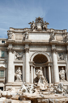 Trevi Fountain Baroque Architecture Rome