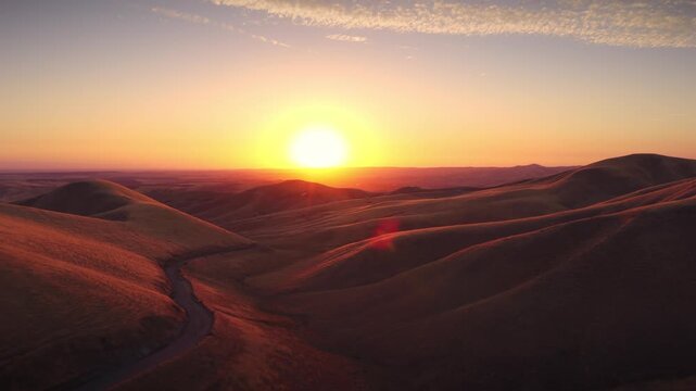 sunset in the mountains: Kern County