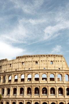 Colosseum Under Roman Blue Sky